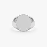 White Gold Signet Ring