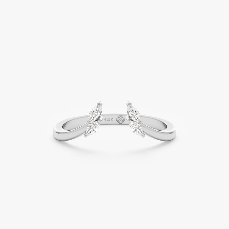 WHITE GOLD CUFF RING