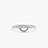 White gold Knot Ring