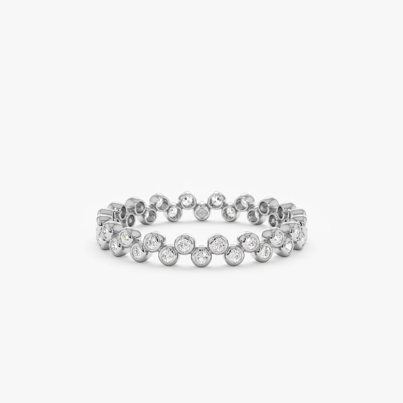 White Gold Natural Diamond Eternity Ring