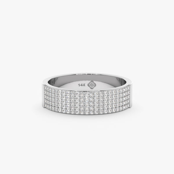 White Gold Diamond Cigar Band