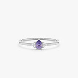 White Gold Diamond Tanzanite Ring