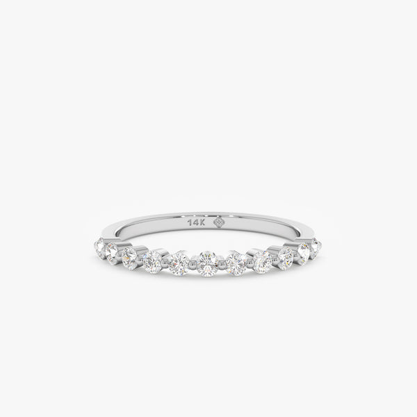 White Gold Handamde Diamond Ring