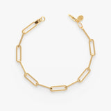 Handmade Paperclip Gold Bracelet