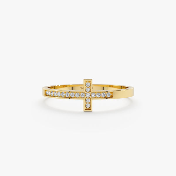 Diamond Cross Ring