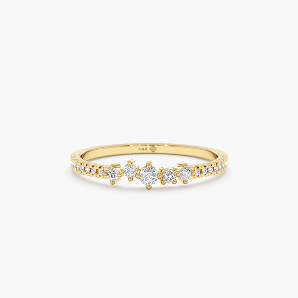 Diamond Cluster Ring