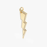 Yellow Gold Diamond Lightning Charm