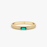 Emerald and Diamond Ring