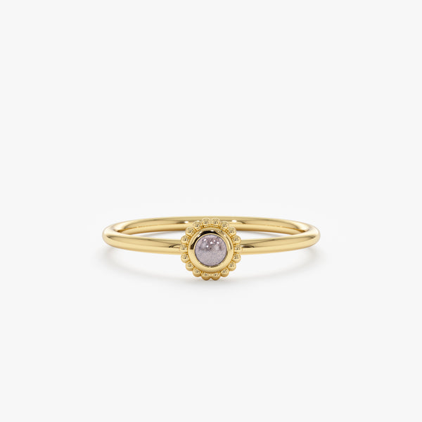 Art Deco Labradorite Gemstone Ring