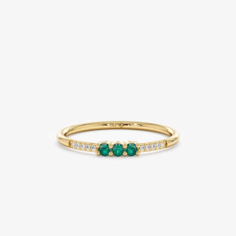 Diamond Emerald Ring