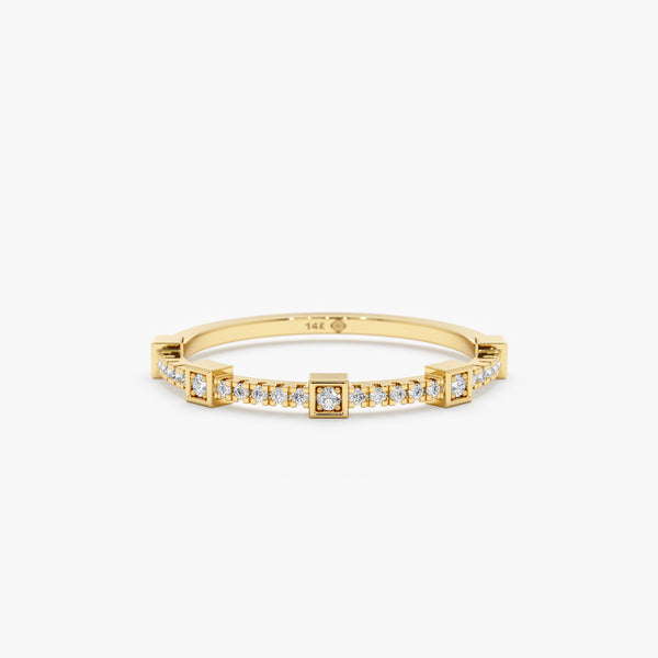 Gold and Diamond Wedding Ring