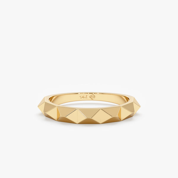 Solid Gold Spike Ring