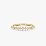 Yellow Gold Graduated Diamond Ring