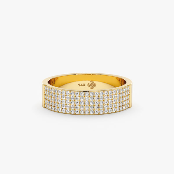 Solid Gold Diamond Cigar Band