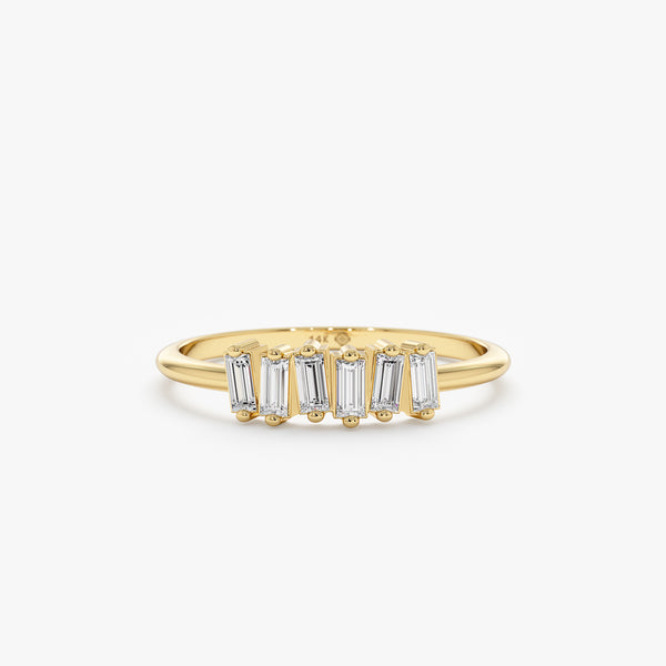 Baguette Cluster Diamond Ring