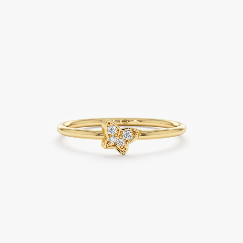 Diamond Mini Butterfly Ring