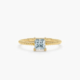 Prong Set Aquamarine Ring