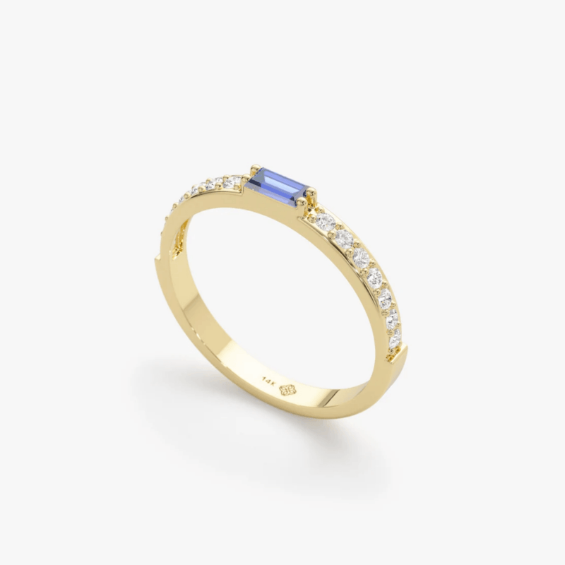 december birthstone tanzanite band