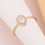 moonstone engagement ring with diamonds
