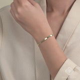 14k Gold Herringbone Bracelet