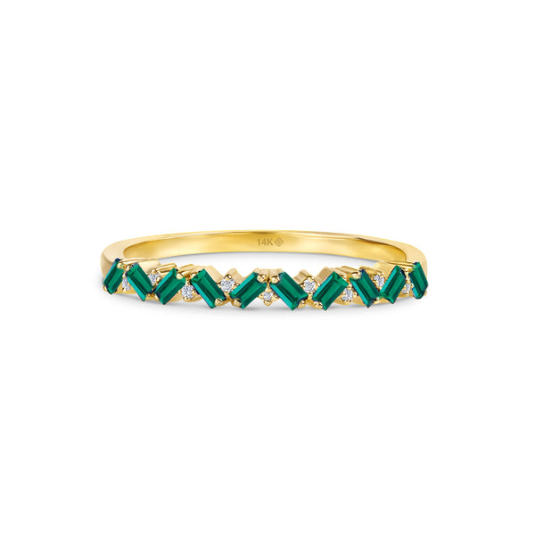 Cluster Emerald Ring