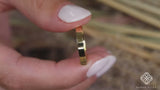 solid gold 3 mm wedding ring