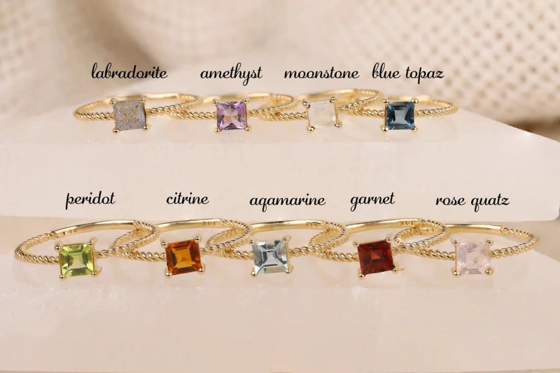 sarah elise jewelry birthstone rings