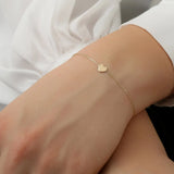 handmade gold love bracelet