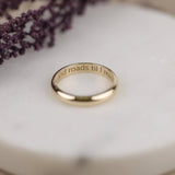 engravable wedding band