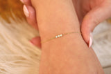 dainty diamond bezel bracelet