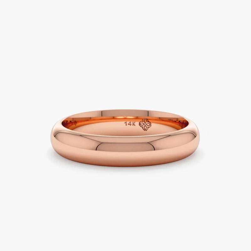 14k rose gold wedding ring 