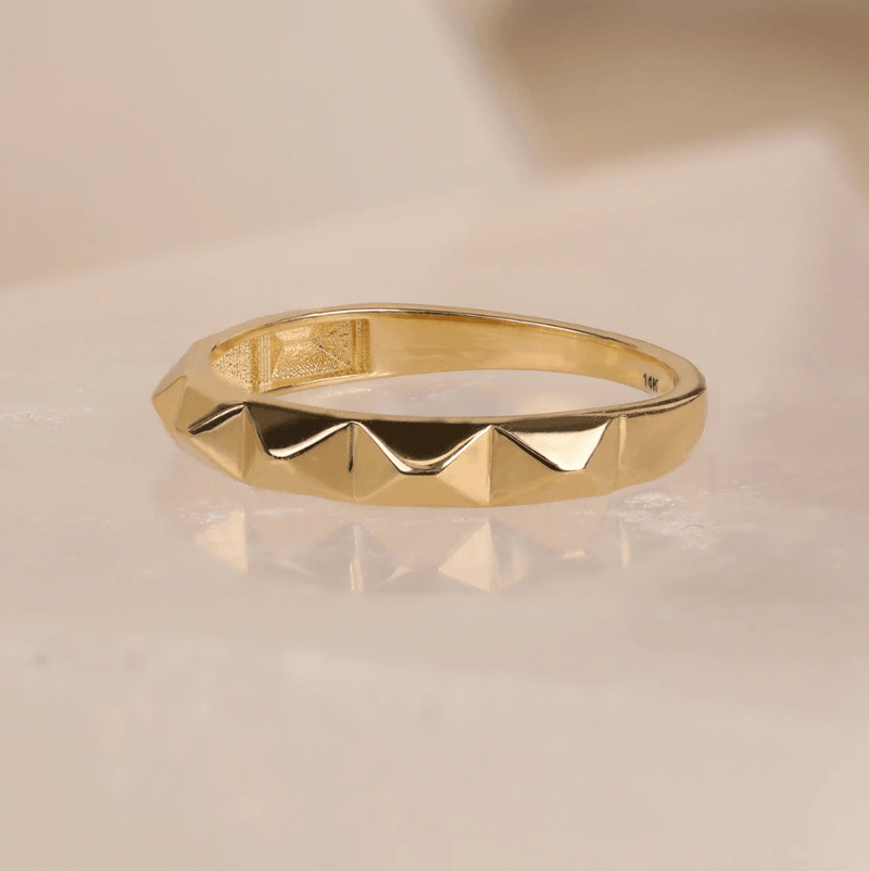 minimalistic design stacking ring