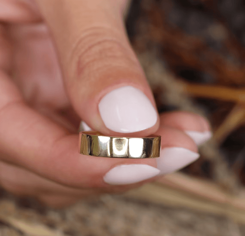 ethically sourced solid gold band