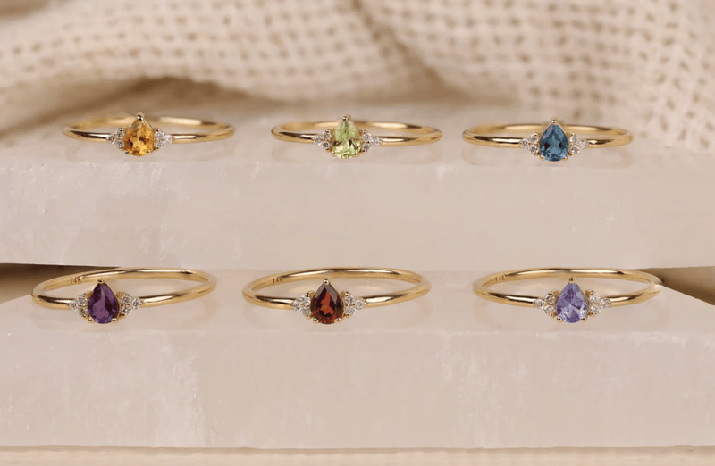 sarah elise jewelry dainty stacakable rings